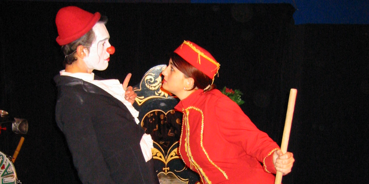 Trio de clowns pour un arbre de Noël